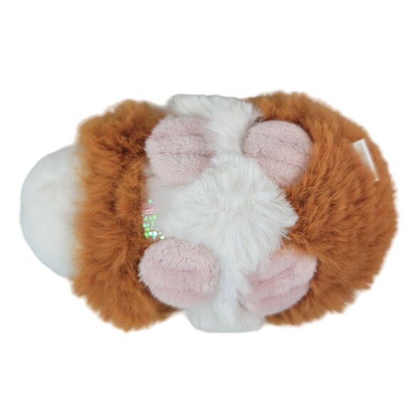Gund Justice Pet Shop Plush Jill Realistic Guinea Pig Brown White Pink Collar - Picture 7 of 8